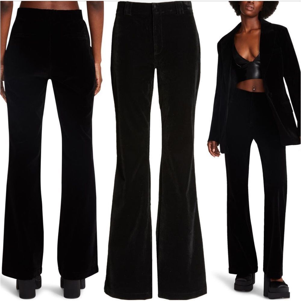 Steve Madden Harlow High Waist Velvet Pants